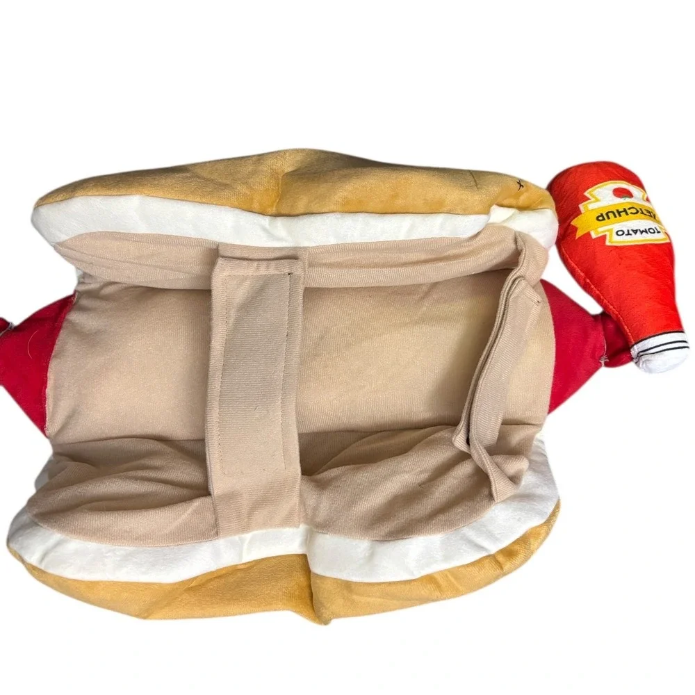 Hyde & EEK! Boutique Pet Hot Dog‎ Vest Costume with Toy Medium NEW Dog Outfit